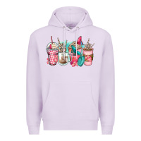 Lilac rock hand coffee cups Premium Hoodie - Zillion Design Studio
