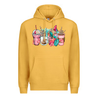 Mustard rock hand coffee cups Premium Hoodie - Zillion Design Studio