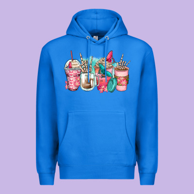 Rock Hand Coffee Cups Premium Hoodie Designed By Zillion Design Studio