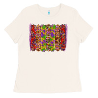 Mardi Gras Crawfish Brushstrokes Ladies Tee | Teevron