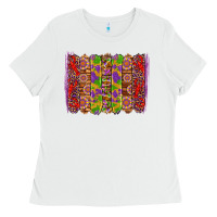 White mardi gras crawfish brushstrokes Ladies Tee - Artiststas