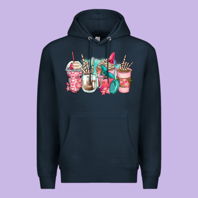 Rock Hand Coffee Cups Premium Hoodie Designed By Zillion Design Studio