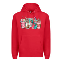 Red rock hand coffee cups Premium Hoodie - Zillion Design Studio