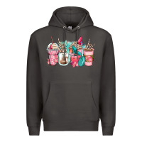 Smoke rock hand coffee cups Premium Hoodie - Zillion Design Studio