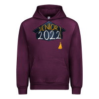 Mauve Wine senior 2022 graduation cap Urban Hoodie - RanaPortraitStore