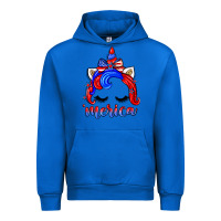 Cobalt 4th of july 'merica unicorn Urban Hoodie - Zillion Design Studio