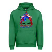 Emerald 4th of july 'merica unicorn Urban Hoodie - Zillion Design Studio