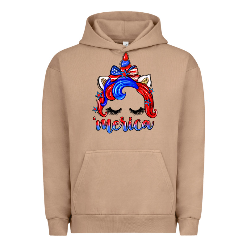 4th Of July 'merica Unicorn Urban Hoodie by Zillion Design Studio | Teevron