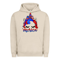 Pigment French Oak 4th of july 'merica unicorn Urban Hoodie - Zillion Design Studio