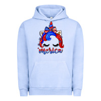 Pigment Grape Ice 4th of july 'merica unicorn Urban Hoodie - Zillion Design Studio