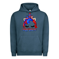 Pigment Midnight Navy 4th of july 'merica unicorn Urban Hoodie - Zillion Design Studio