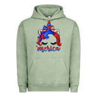 Pigment Oil Green 4th of july 'merica unicorn Urban Hoodie - Zillion Design Studio