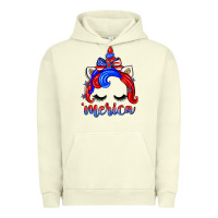 Pigment Pistachio 4th of july 'merica unicorn Urban Hoodie - Zillion Design Studio
