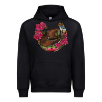 Black western serape horseshoe Urban Hoodie - RanaPortraitStore
