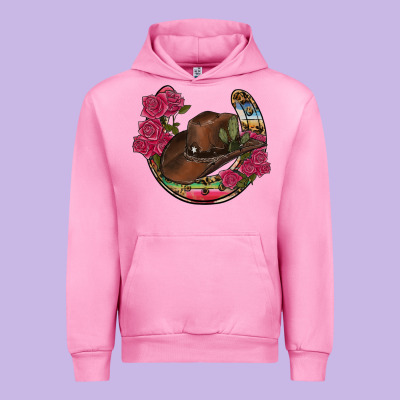 Western Serape Horseshoe Urban Hoodie Designed By Ranaportraitstore