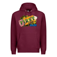 Burgundy first grade dude Premium Hoodie - RanaPortraitStore