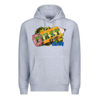 Heather Grey first grade dude Premium Hoodie - RanaPortraitStore