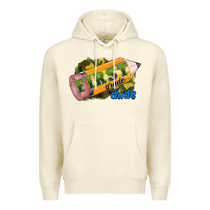 First Grade Dude Premium Hoodie by RanaPortraitStore | Teevron