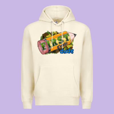 First Grade Dude Premium Hoodie Designed By Ranaportraitstore