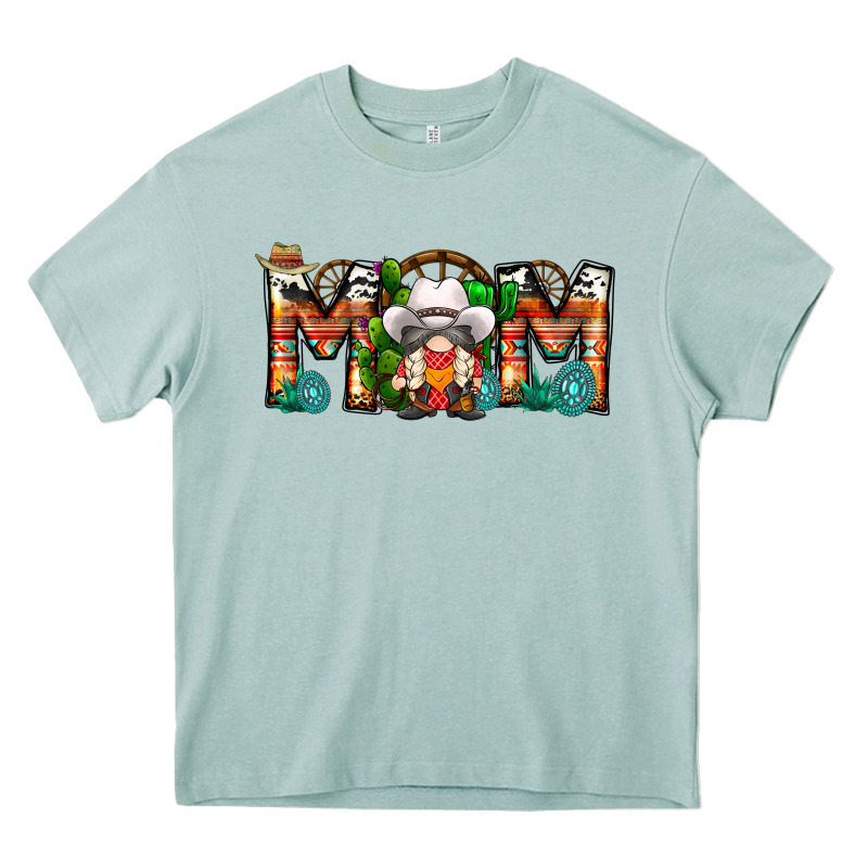 Mom Cowboy Gnome Heavy Core Tee by CowhideDigitalArt | Teevron
