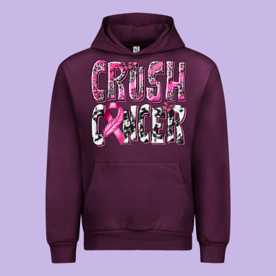 Crush Cancer Urban Hoodie Designed By Texasbilliewilder