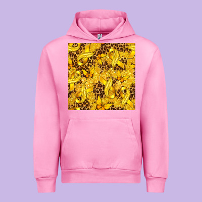 Childhood Cancer Butterfly Urban Hoodie Designed By Texasbilliewilder