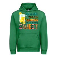 Emerald when life gives you lemons make someting sweet Urban Hoodie - Zillion Design Studio
