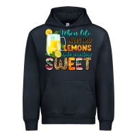 Navy when life gives you lemons make someting sweet Urban Hoodie - Zillion Design Studio