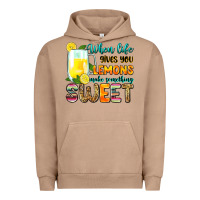 Pigment Burro when life gives you lemons make someting sweet Urban Hoodie - Zillion Design Studio