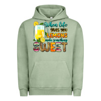 Pigment Oil Green when life gives you lemons make someting sweet Urban Hoodie - Zillion Design Studio