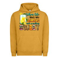 Pigment Peanut Butter when life gives you lemons make someting sweet Urban Hoodie - Zillion Design Studio