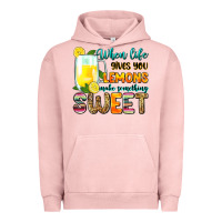 Pigment Salmon when life gives you lemons make someting sweet Urban Hoodie - Zillion Design Studio