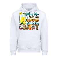 White when life gives you lemons make someting sweet Urban Hoodie - Zillion Design Studio