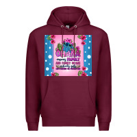 Burgundy ohana means family stitch Premium Hoodie - Zillion Design Studio