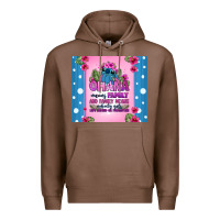 Chestnut ohana means family stitch Premium Hoodie - Zillion Design Studio