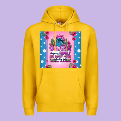 Ohana Means Family Stitch Premium Hoodie Designed By Zillion Design Studio