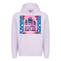Lilac ohana means family stitch Premium Hoodie - Zillion Design Studio
