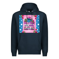Navy ohana means family stitch Premium Hoodie - Zillion Design Studio