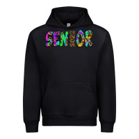 Black senior 2022 tie die leopard Urban Hoodie - RanaPortraitStore