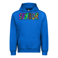 Cobalt senior 2022 tie die leopard Urban Hoodie - RanaPortraitStore