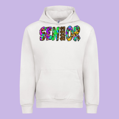 Senior 2022 Tie Die Leopard Urban Hoodie Designed By Ranaportraitstore