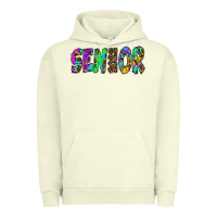 Pigment Pistachio senior 2022 tie die leopard Urban Hoodie - RanaPortraitStore