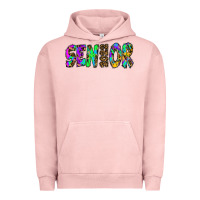 Pigment Salmon senior 2022 tie die leopard Urban Hoodie - RanaPortraitStore