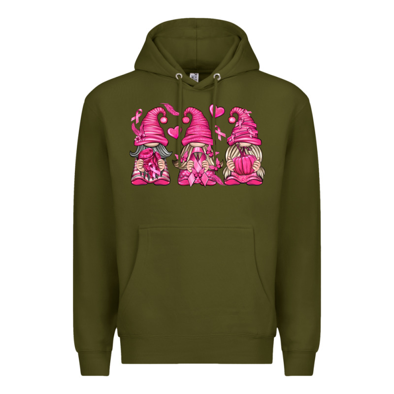 Breast Cancer Gnomes Premium Hoodie by texasbilliewilder | Teevron