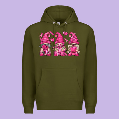 Breast Cancer Gnomes Premium Hoodie Designed By Texasbilliewilder