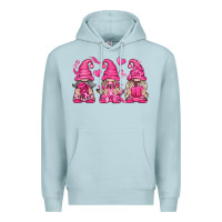 Blue Mist Breast Cancer Gnomes Premium Hoodie - texasbilliewilder