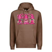 Chestnut Breast Cancer Gnomes Premium Hoodie - texasbilliewilder