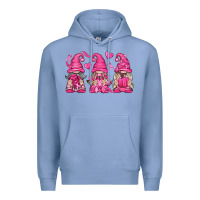 Colony Blue Breast Cancer Gnomes Premium Hoodie - texasbilliewilder