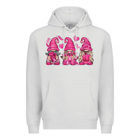 Dove Grey Breast Cancer Gnomes Premium Hoodie - texasbilliewilder