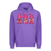 Purple Breast Cancer Gnomes Premium Hoodie - texasbilliewilder